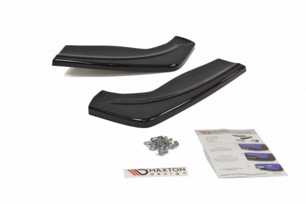 Heck Ansatz Flaps Diffusor für V.1 Ford Focus ST Mk2 FL schwarz Hoc...