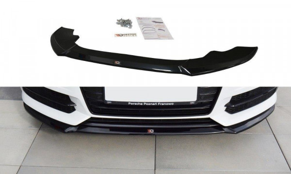 Front Ansatz V.1 passend für Audi A6 C7 S-line/ S6 C7 Facelift schw...