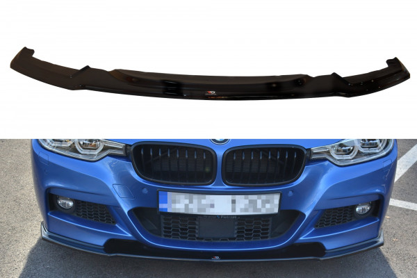 Front Ansatz passend für BMW 3er F30 FL SEDAN M-SPORT schwarz Hochg...