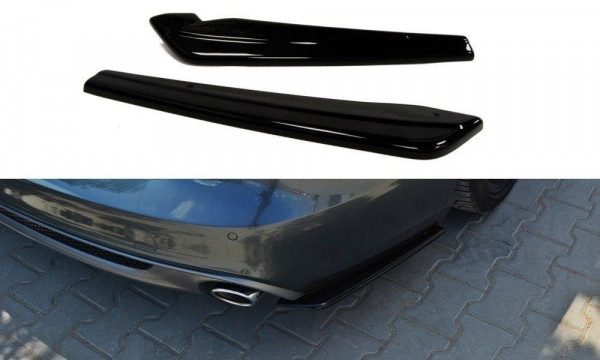 Heck Ansatz Flaps Diffusor für AUDI A6 C7 S-LINE AVANT schwarz Hoch...