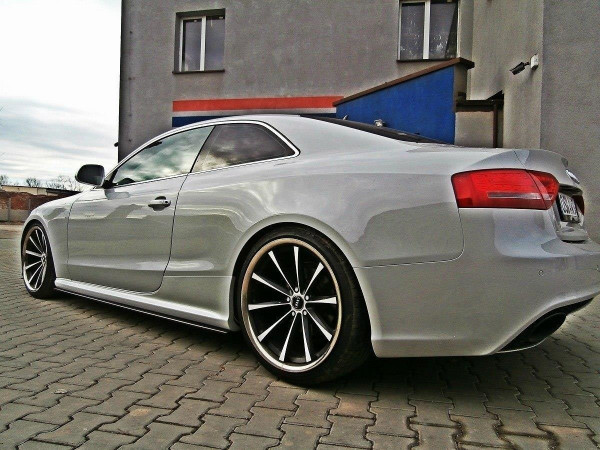 Seitenschweller für Ansatz Cup Leisten Audi RS5 8T / 8T FL  schwarz...