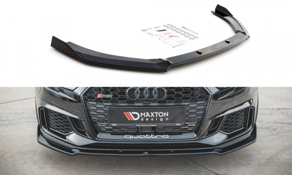 Front Ansatz V.3 passend für Audi RS3 8V FL Sportback schwarz Hochg...