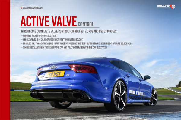 Milltek SSXAU677 Active Valve Control - Audi S5 3.0 V6 Turbo Sport...