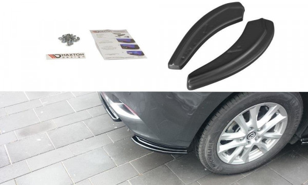 Heck Ansatz Flaps Diffusor für Mazda 3 BN (Mk3) Facelift schwarz Ho...