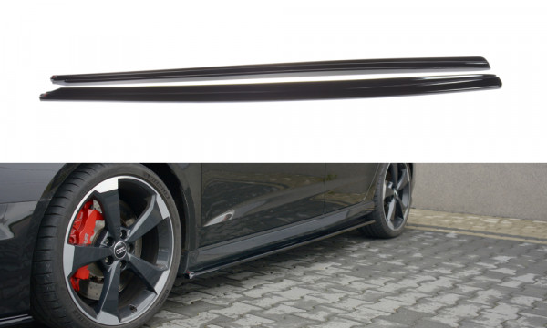 Seitenschweller Ansatz passend für Audi RS3 8V FL Sportback schwarz...