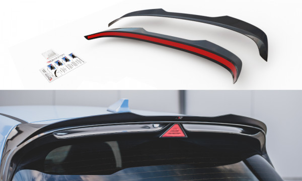 Spoiler CAP V.2 passend für Hyundai I30 N Mk3 Hatchback schwarz Hoc...