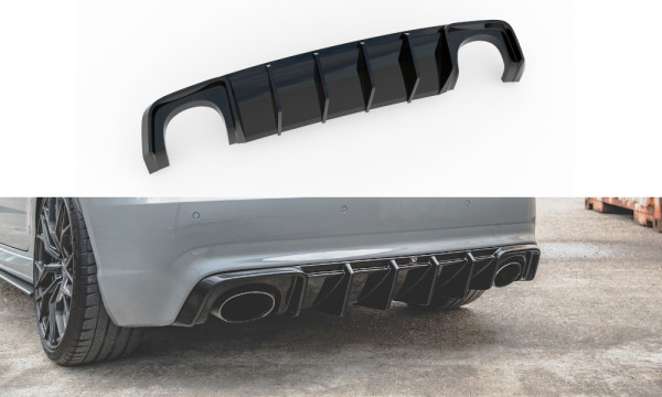 Diffusor Heck Ansatz passend für Audi RS3 8V Sportback schwarz Hoch...