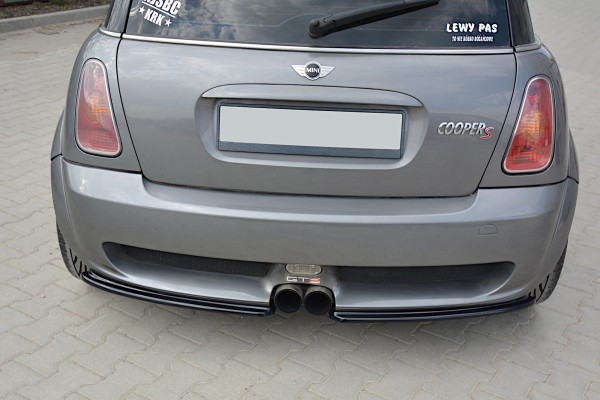 Heck Ansatz Flaps Diffusor passend für MINI R53 COOPER S JCW schwar...