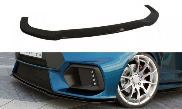 Front Ansatz für (Focus RS Look Stoßstange) Ford Fiesta Mk7 FL sch...