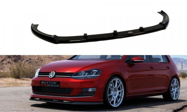 Front Ansatz für VW GOLF 7 FÜR Sport Paket schwarz Hochglanz