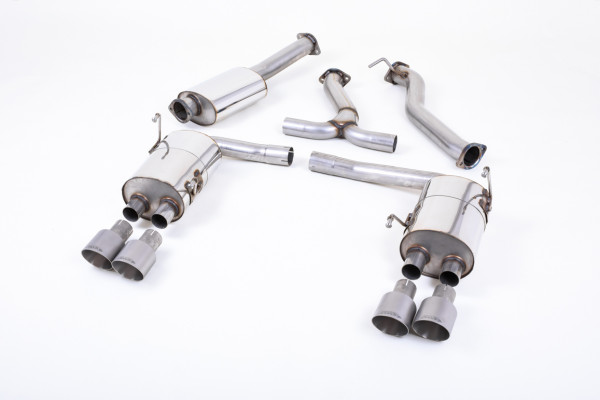 Milltek SSXSB047 Cat-back Quad Titanium GT100 - Subaru Impreza WRX ...