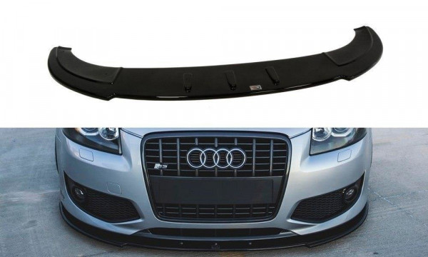 Front Ansatz für Audi S3 8P  schwarz Hochglanz