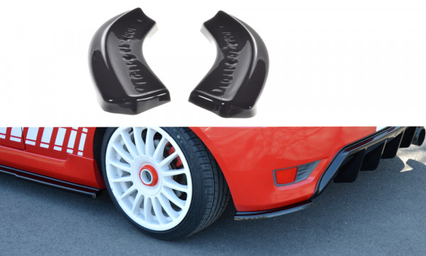 Heck Ansatz Flaps Diffusor passend für Ford Fiesta ST Mk6 schwarz H...