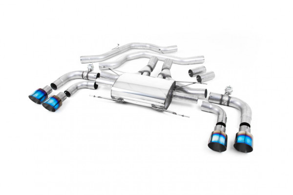 Milltek SSXAR15 Front Pipe-back Quad 100mm GT100 - Alfa Romeo Giuli...