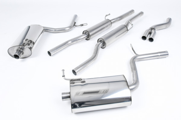 Milltek SSXAU517 Cat-back Dual 100mm GT100 - Audi A4 2.0 TFSI B7 qu...