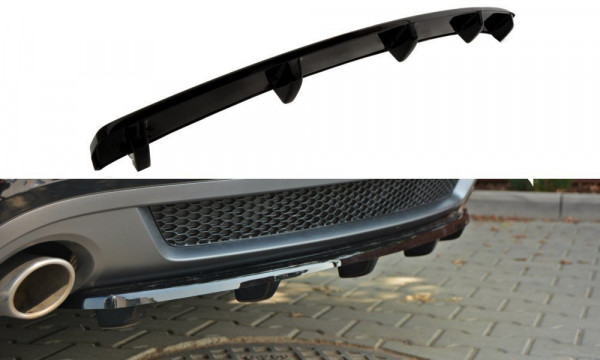 Mittlerer Diffusor Heck Ansatz für AUDI A5 S-LINE DTM LOOK schwarz ...