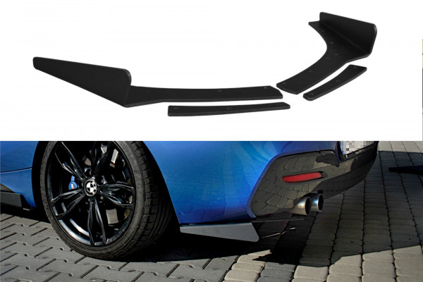 Heck Ansatz Flaps Diffusor passend für BMW 1er F20/F21 M-Power FACE...