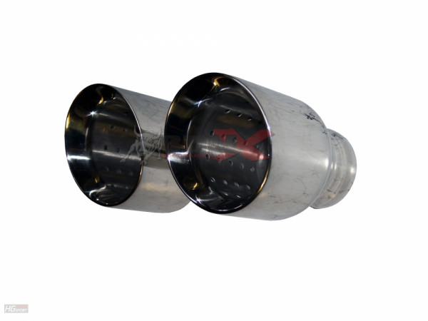 Bull-X 5-101-KK64 / Endrohr rund 'CK Style' 101mm L150 64mm Anschl...