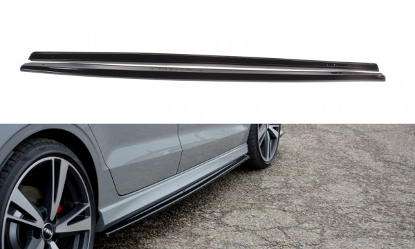 Seitenschweller Ansatz passend für Audi RS3 8V FL Sedan schwarz Hoc...