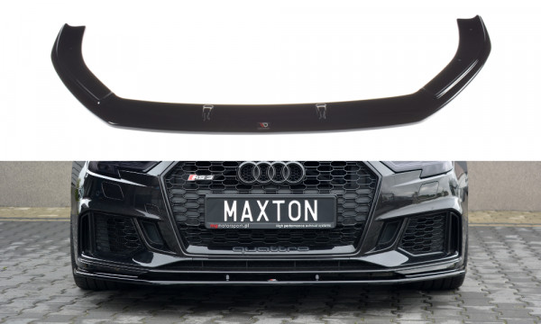 Front Ansatz V.1 passend für Audi RS3 8V FL Sportback schwarz Hochg...