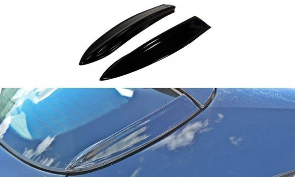 HECK SEITE Spoiler CAP für OPEL ASTRA H (FOR OPC / VXR) schwarz Hoc...