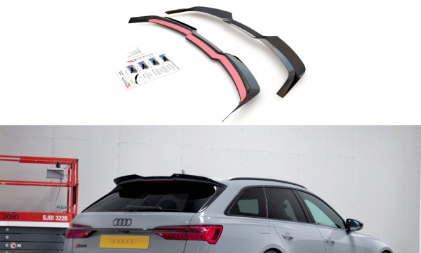 Spoiler CAP V.2 passend für Audi RS6 C8 schwarz Hochglanz