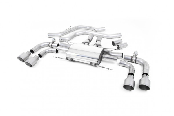 Milltek SSXAR003 Front Pipe-back Quad 100mm GT100 - Alfa Romeo Giul...