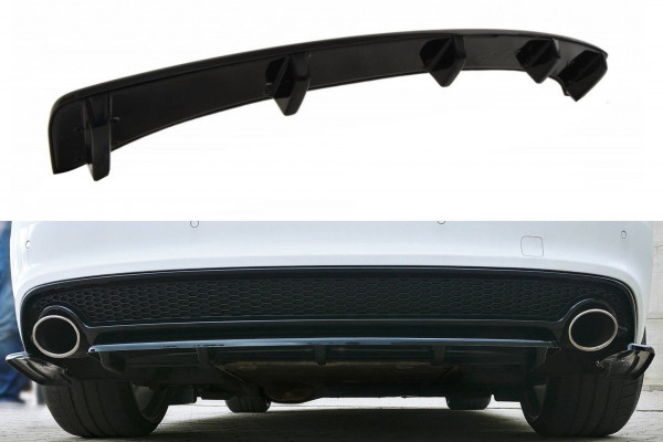Mittlerer Diffusor Heck Ansatz für AUDI A5 S-LINE Facelift DTM LOOK...