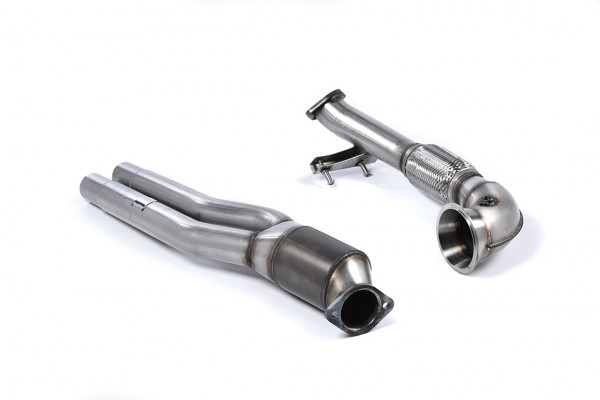 Milltek SSXAU587 Primary Hi-Flow Sports Cat and Turbo Elbow - Audi...