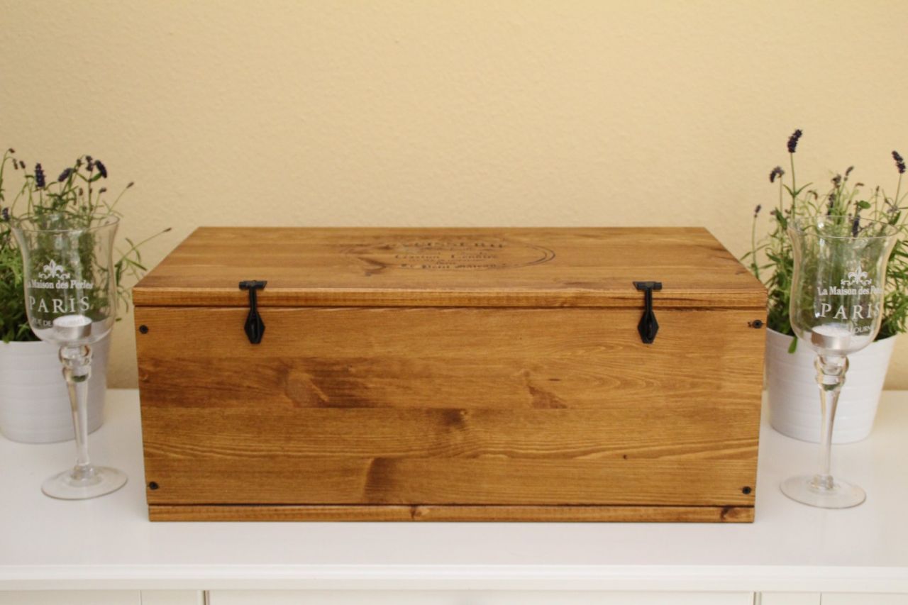 Vintage Schmuckkästchen 'Patisserie' hellbraun aus massivem Holz