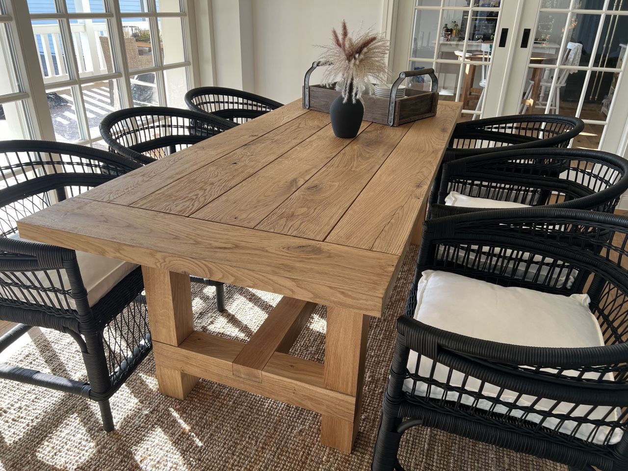 Esstisch 'Kloster' massives Eichenholz gebürstet und geölt