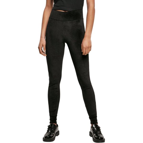 Urban Classics Ladies - High Waist Velvet Leggings