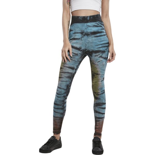 Urban Classics Ladies - Batik Tie Dye High Waist Leggings