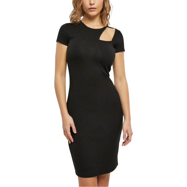 Urban Classics Ladies - Cut Out Kleid schwarz
