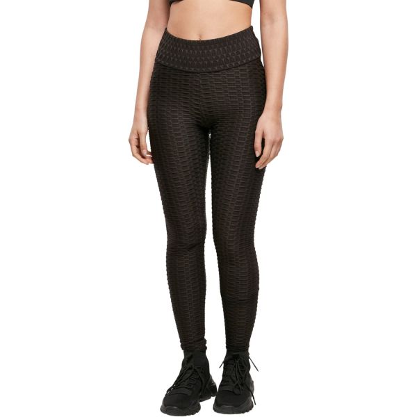 Urban Classics Ladies - High Waist Honeycomb Leggings