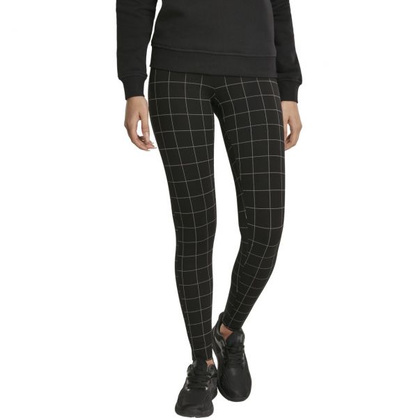 Urban Classics Ladies - CHECK High Waist Leggings