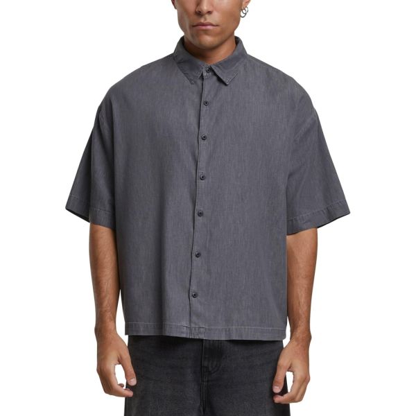Urban Classics - Lightweight Denim Hemd charcoal