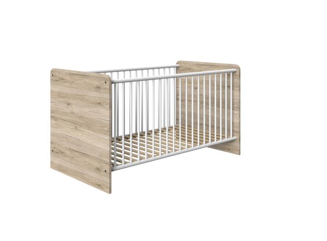 Babybett 70x140 mit Schlupfsprossen CARIBA von WIMEX Braun