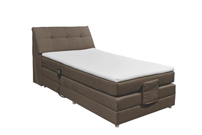 Boxspringbett Annabelle 120 x 200 Hellgrau
