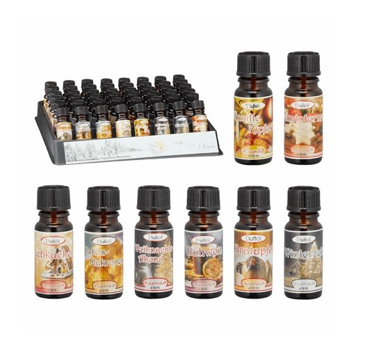 Duftöl XMAS in Flasche 1 Stück 8 Sorten unsortiert ca. 10ml Weihnachten