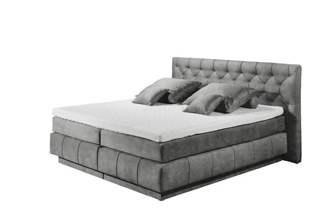 Boxspringbett Frasquito 180 x 200 Grau