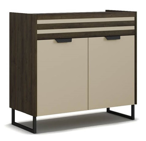 Kommode inkl. 2 Türen und 1 Schubkasten BAREA von Rauch Champagner / Atlantic Dunkeleiche