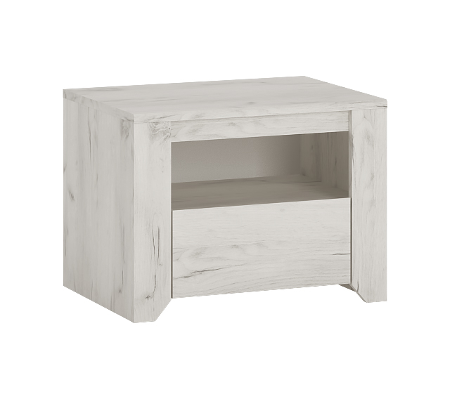 Nachtkommode ANGEL TYP-95 von Wojcik Weiß Eiche Craft