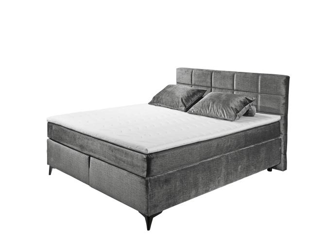 Boxspringbett Nathanael 180 x 200 Grau