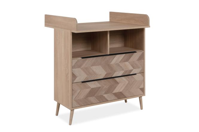 Wickelkommode MALMÖ 67A  von Finori Sonoma Eiche / Fischgräte