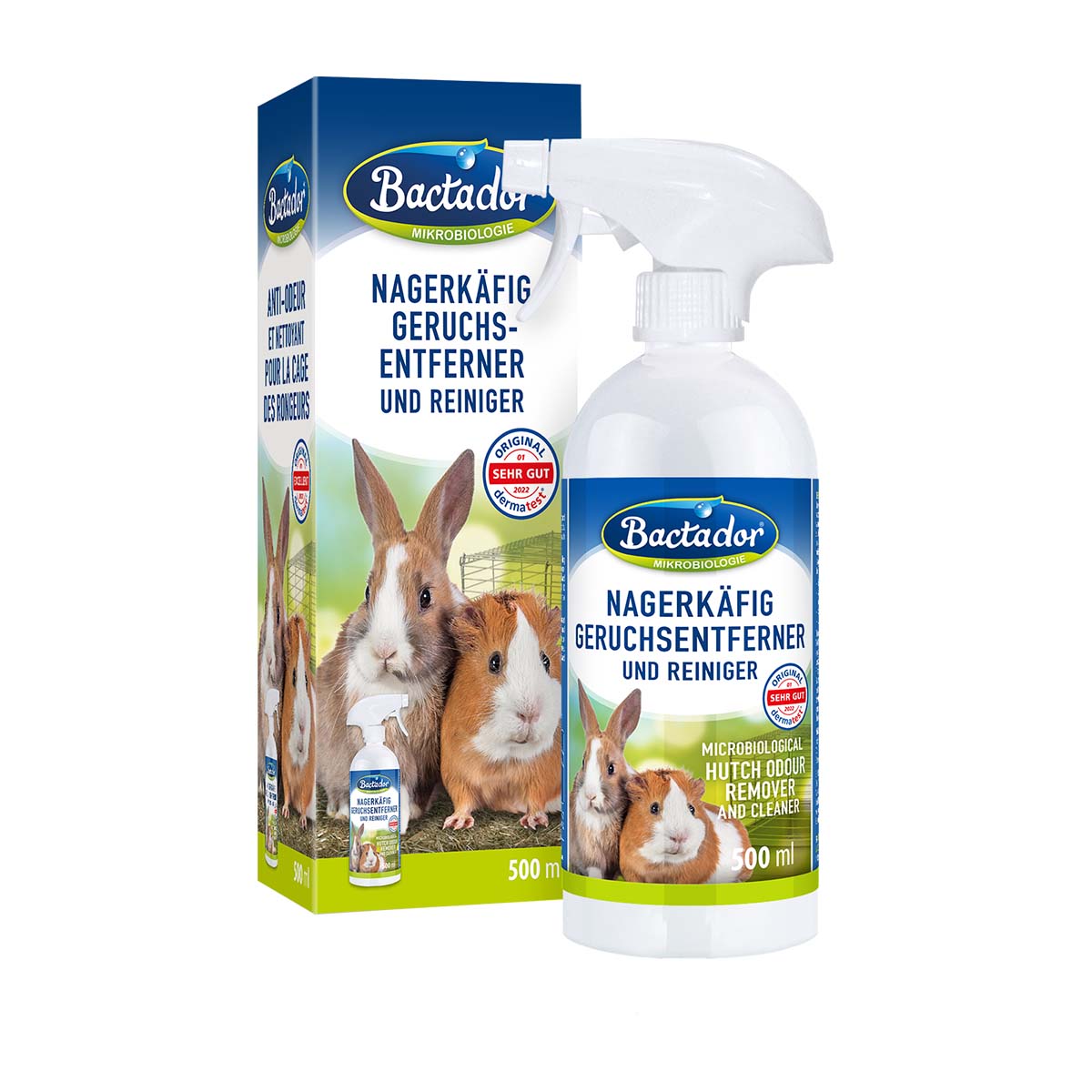 Bactador Nagerkäfig Geruchsentferner und Reiniger 500ml
