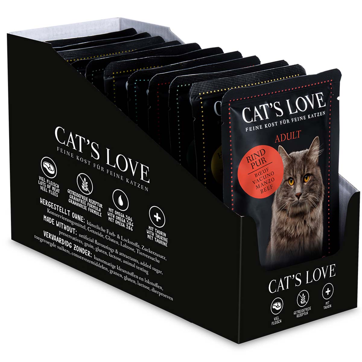Cat's Love Katzenfutter Multipack 12x85g