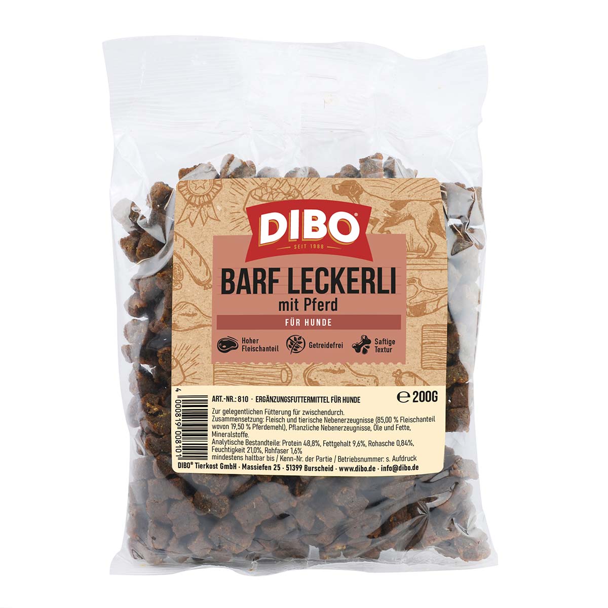 DIBO BARF-Leckerli Pferd 200g