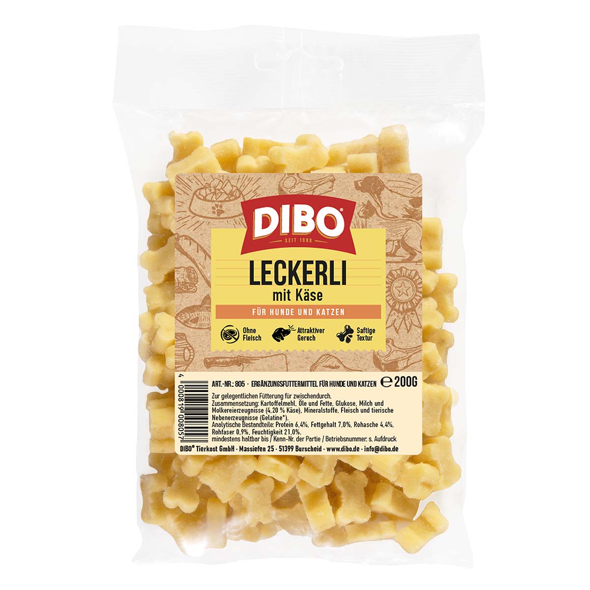 DIBO Leckerli mit Käse 200g