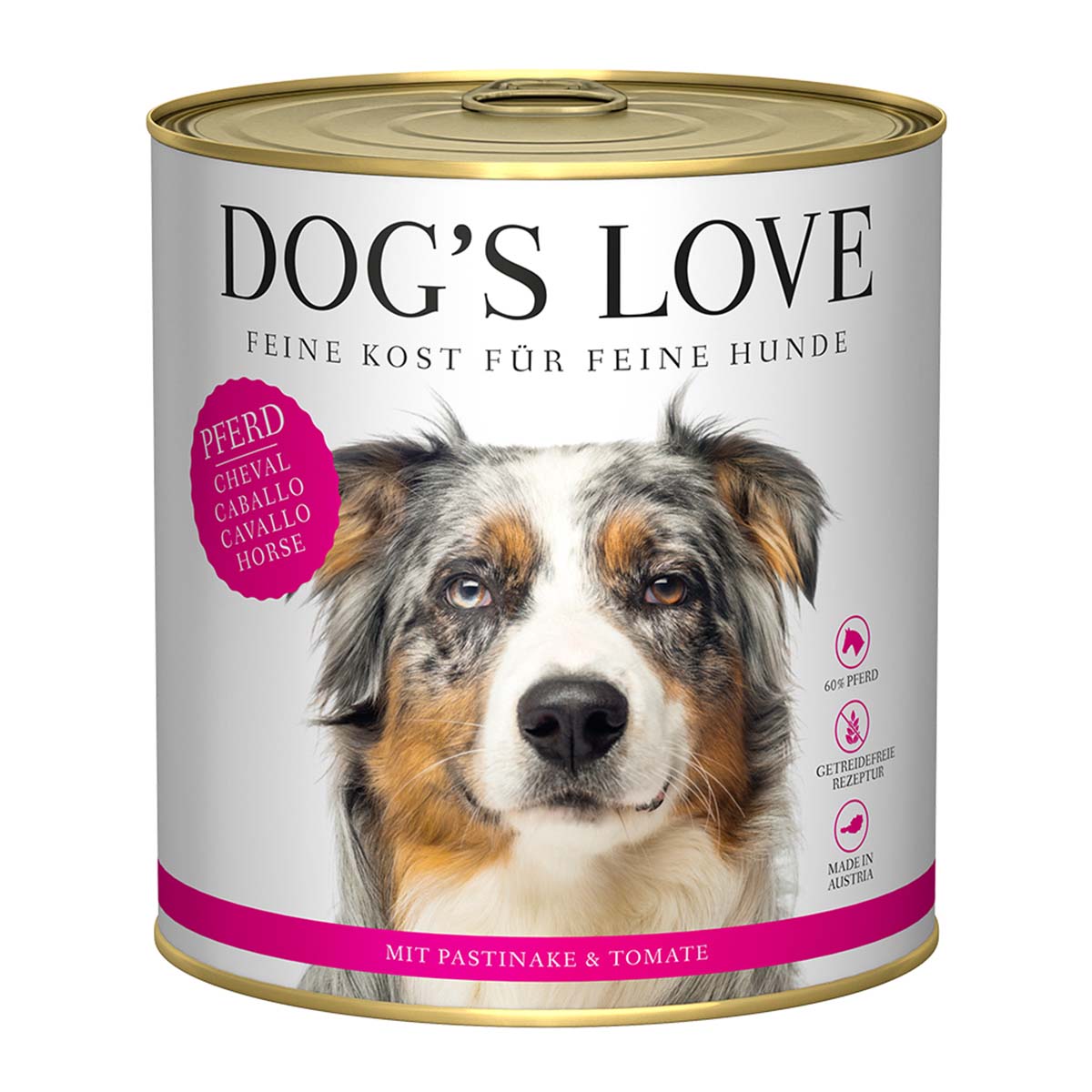 DOG'S LOVE ADULT Pferd 6x800g